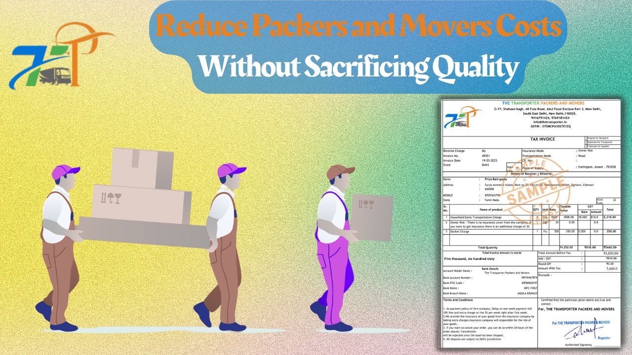 How to Reduce Packers and Movers Costs Without Sacrificing Quality