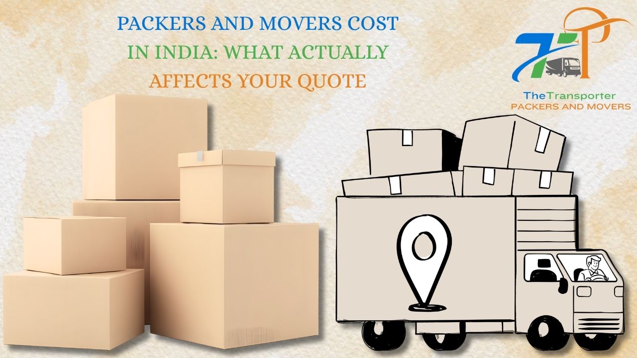 Person reviewing packers and movers quotation documents to understand moving costs in India
