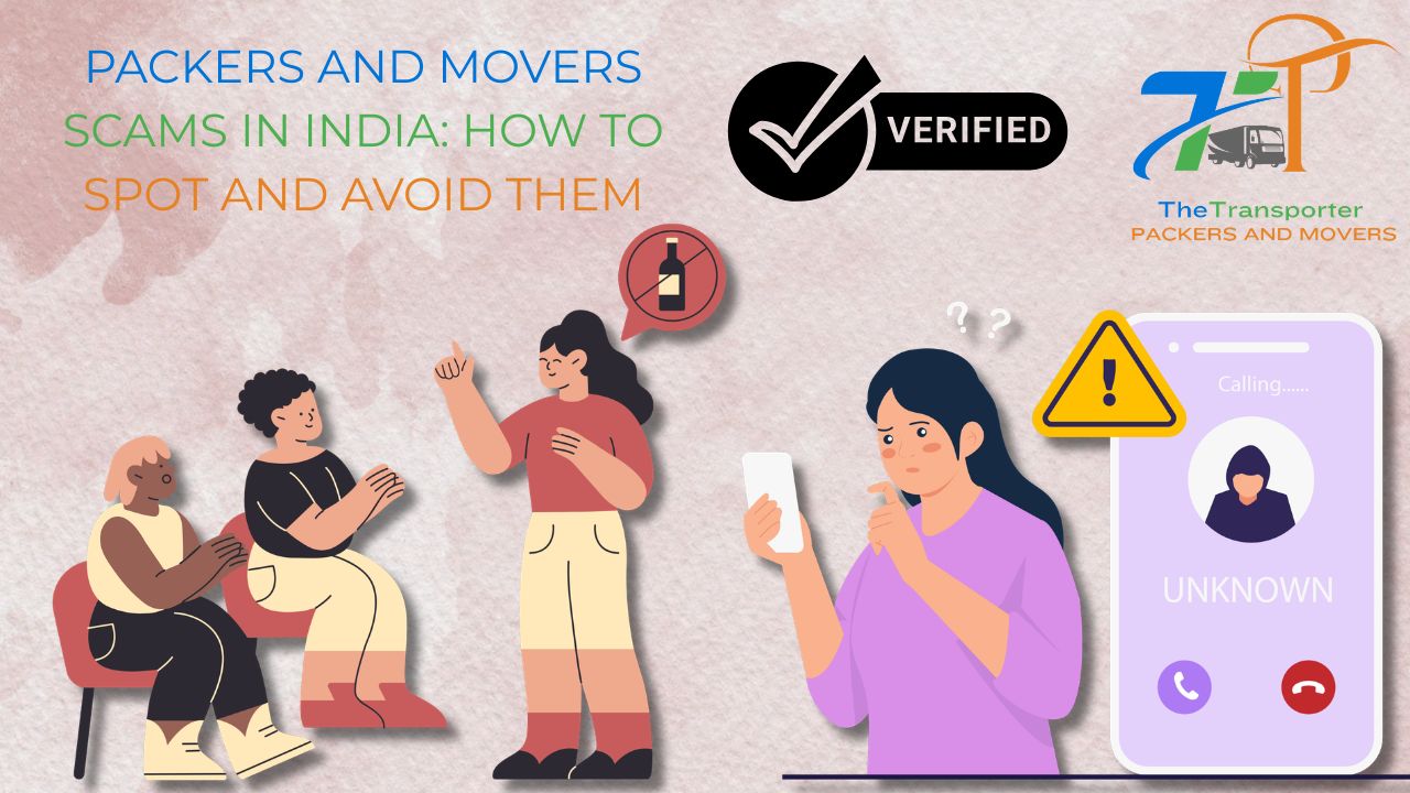 Person checking packers and movers company credentials to avoid moving scams in India