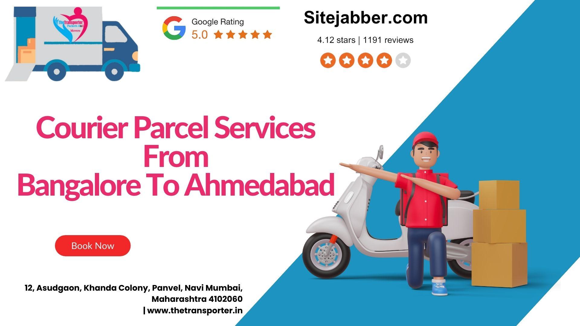 Luggage Transport and Parcel Services From Bangalore to Ahmedabad