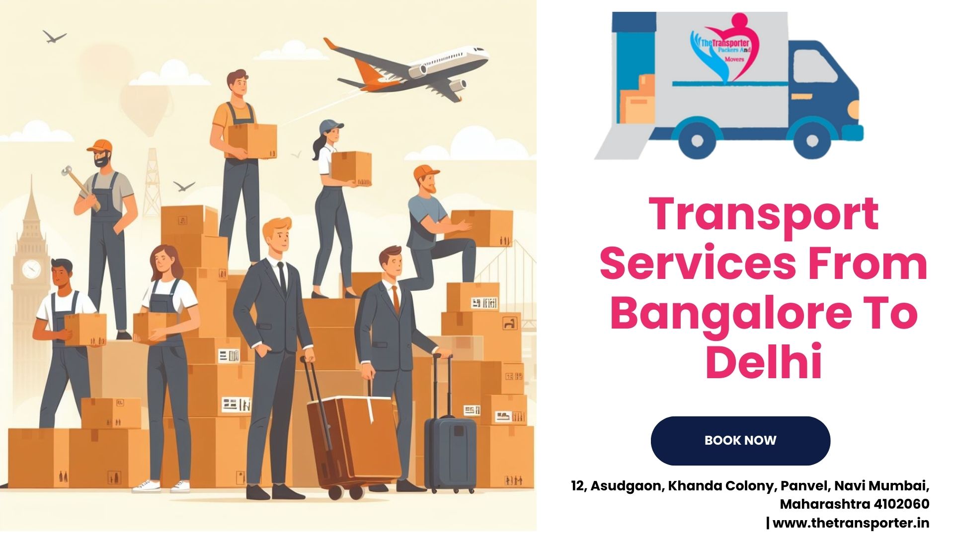 Trusted Transport Services From Bangalore to Delhi TheTransporter