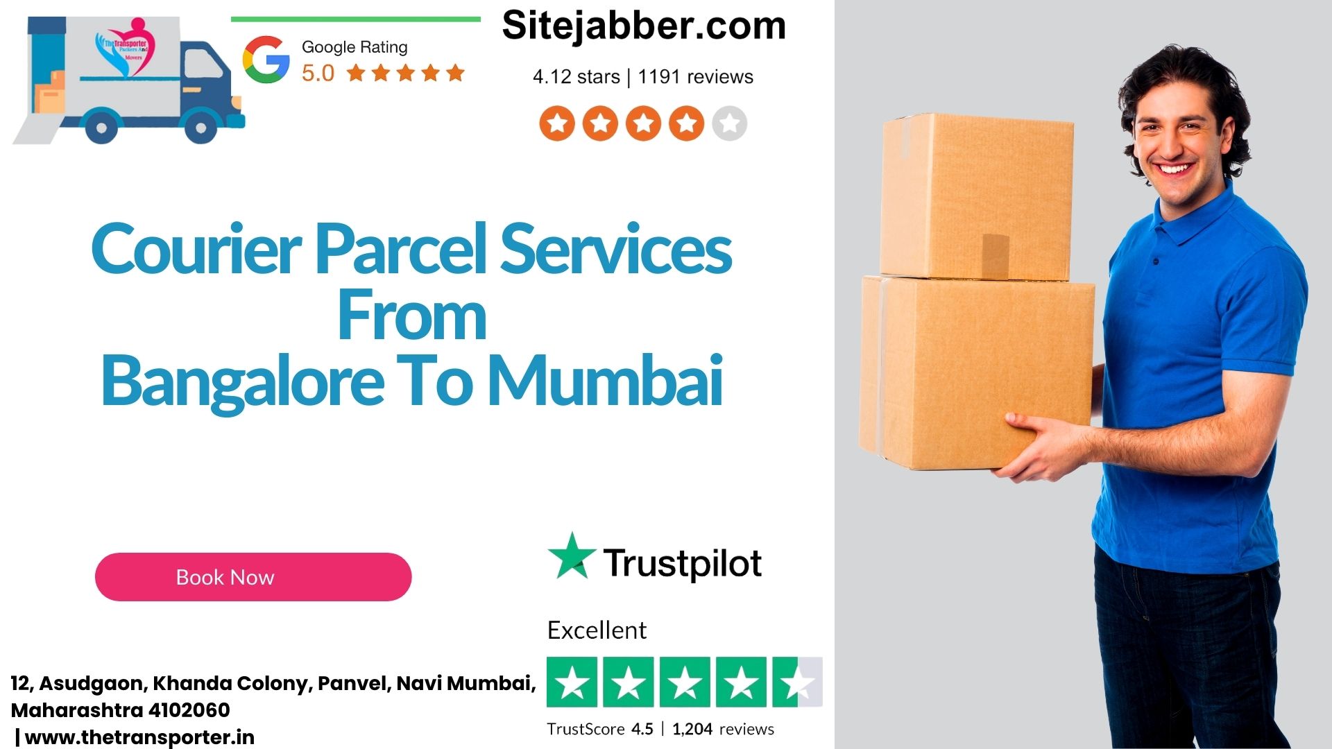 Parcel and Luggage Transport From Bangalore to Mumbai TheTransporter