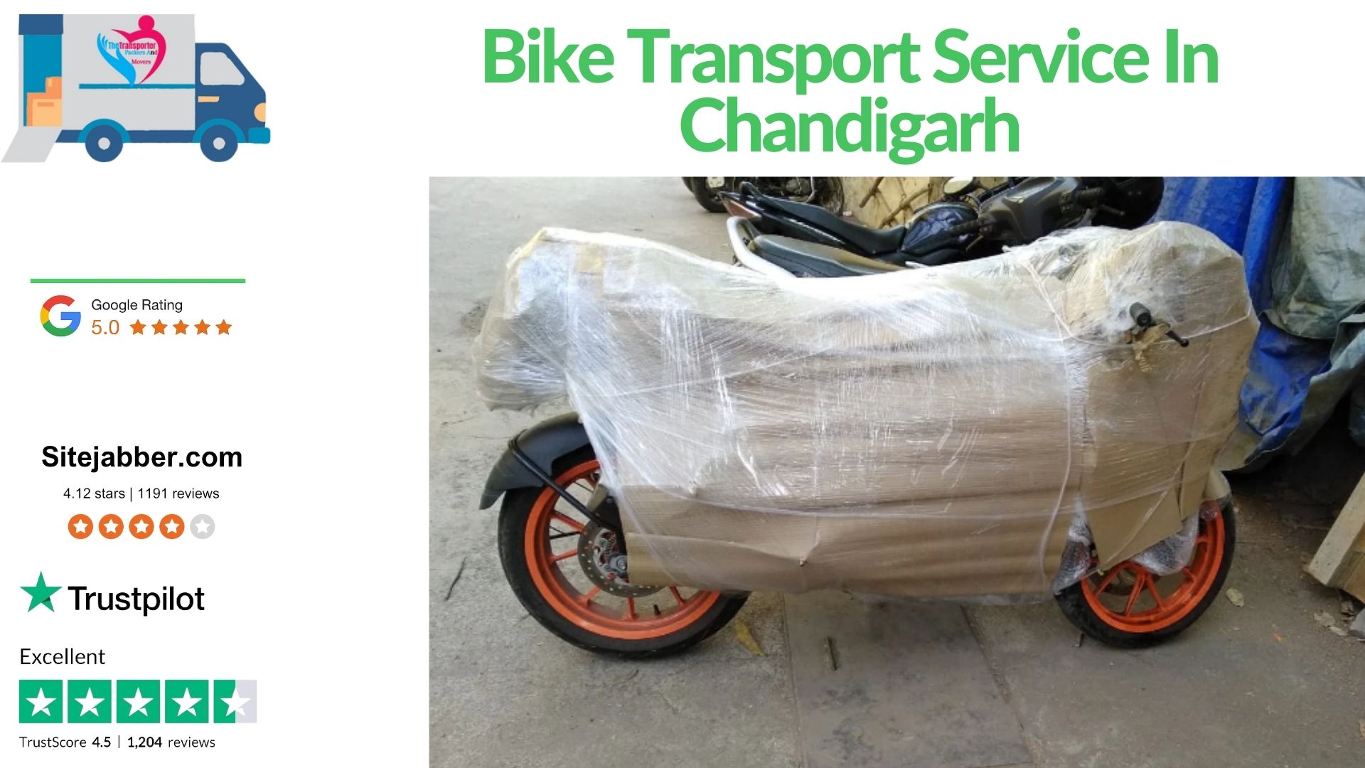 Affordable Bike Transport Charges in Chandigarh Instant Quotes