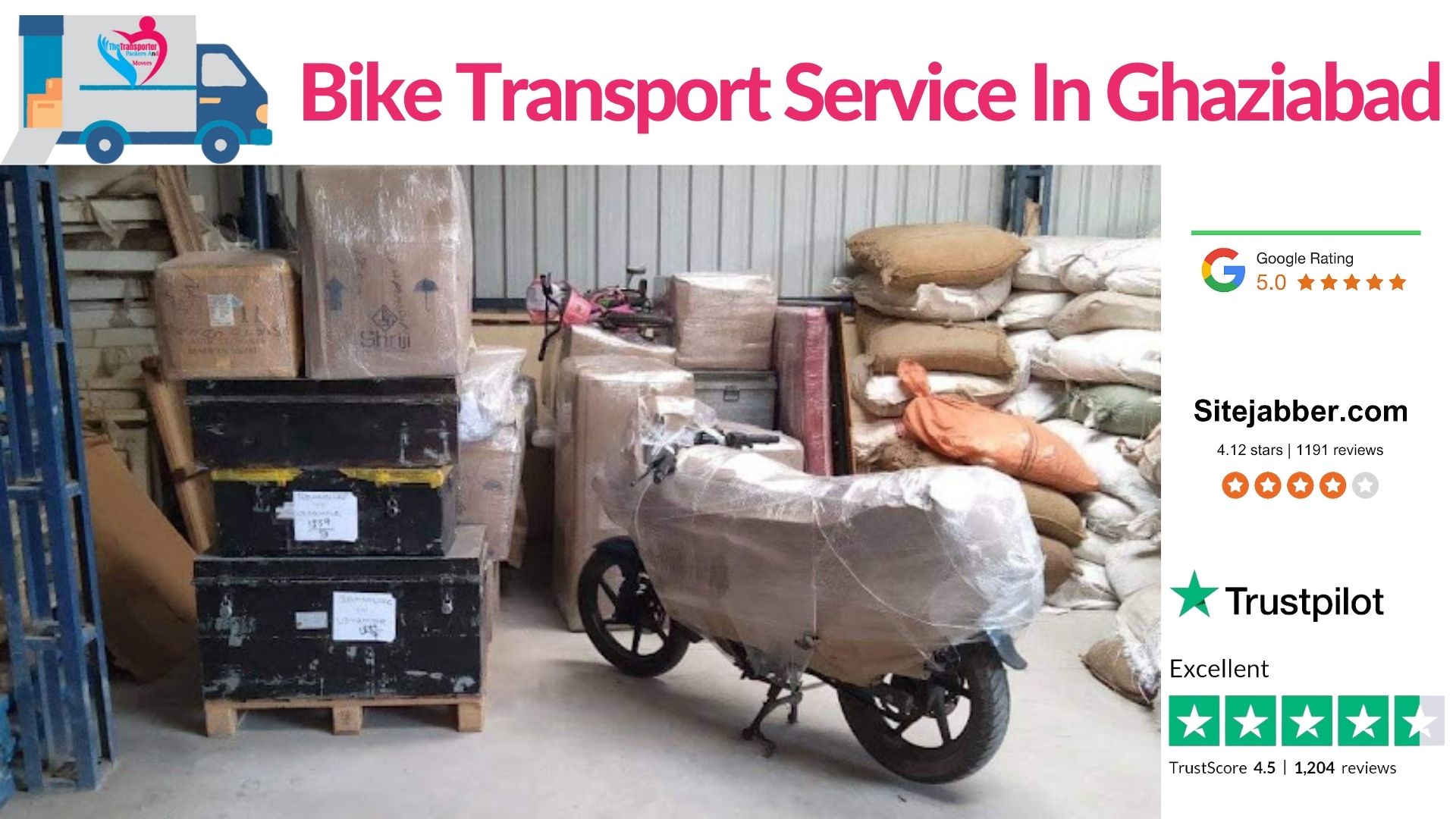 Affordable Bike Transport Charges in Ghaziabad Instant Quotes