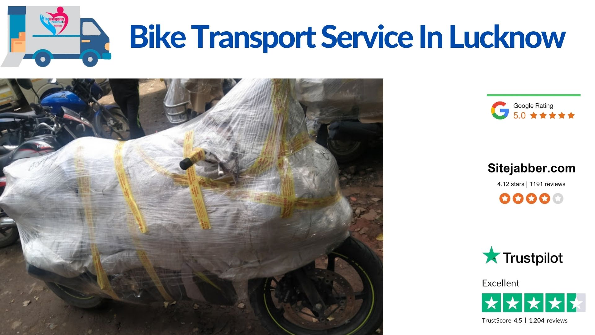 Affordable Bike Transport Charges in Lucknow Instant Quotes