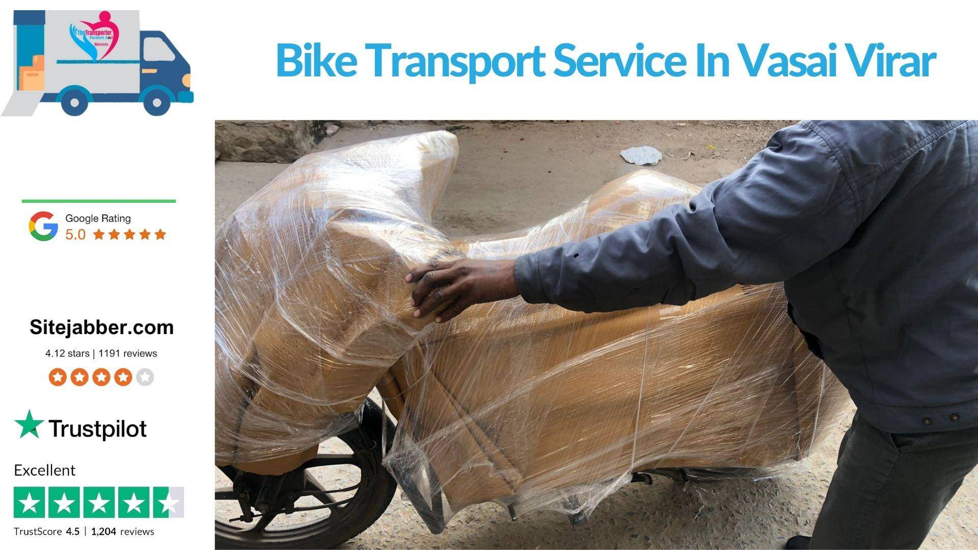 Bike Transport & Courier Service in VasaiVirar Motorcycle Parcel