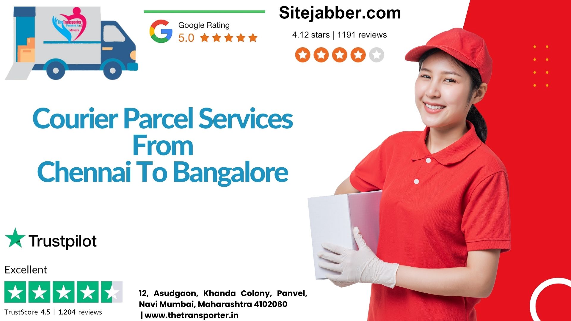 Luggage Transport and Courier Services From Chennai to Bangalore TheTransporter