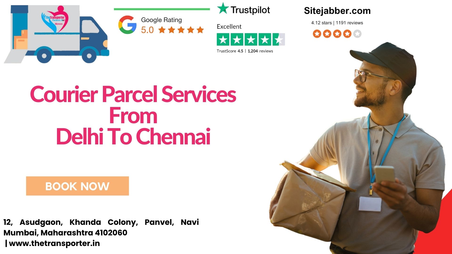 Courier and Luggage Transport Services From Delhi to Chennai