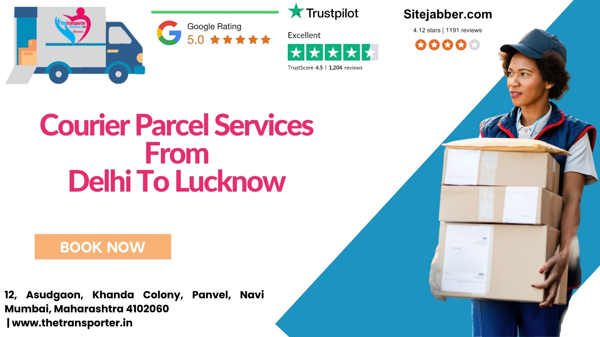 Best Courier and Luggage Services From Delhi to Lucknow TheTransporter
