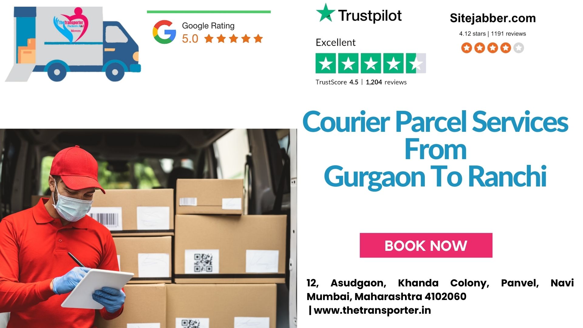 Affordable Parcel and Luggage Transport From Gurgaon to Ranchi