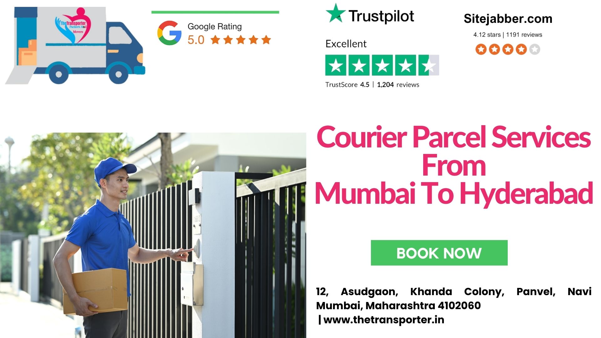 Secure Courier and Luggage Delivery from Mumbai to Hyderabad