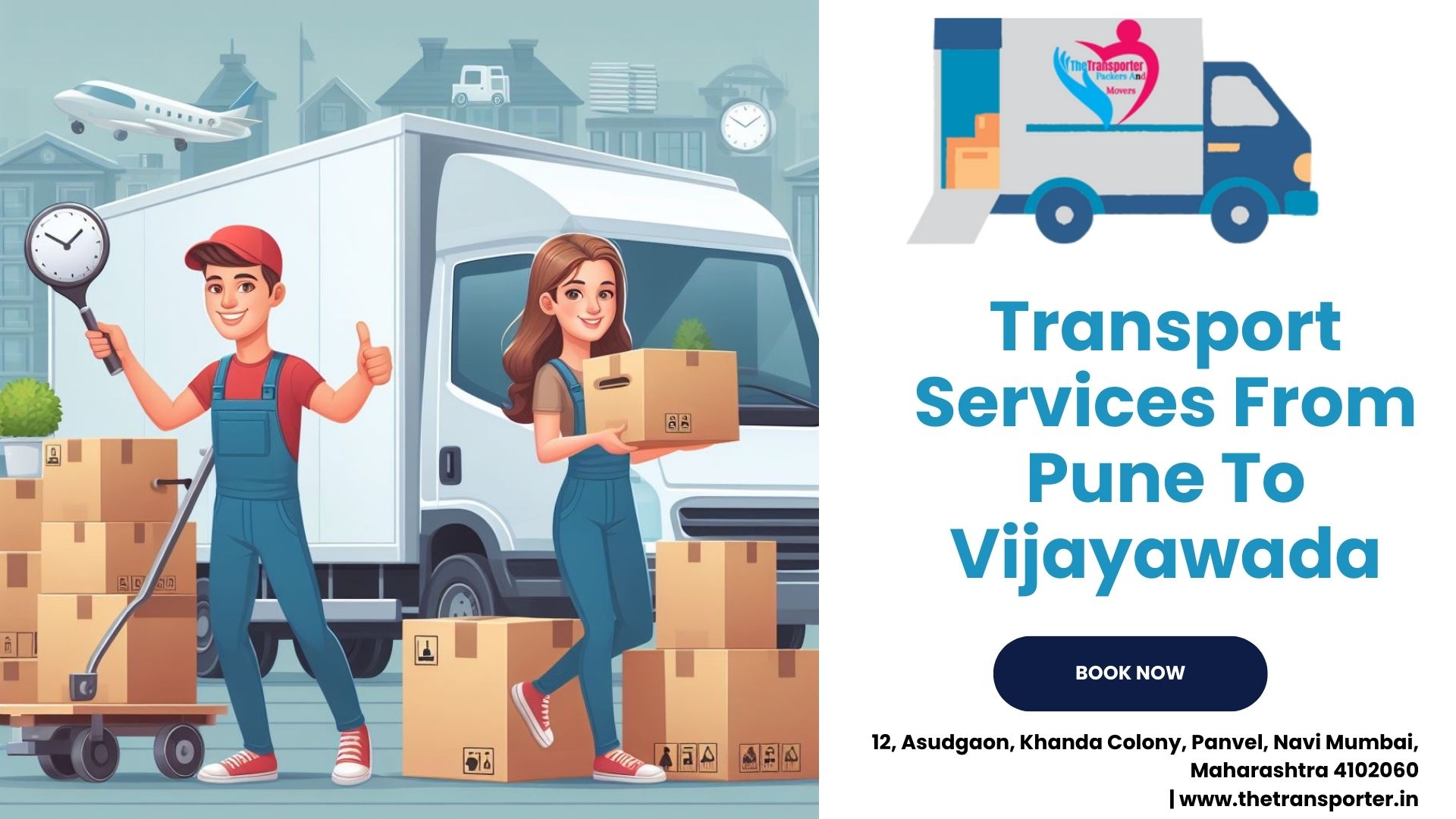 Bike and Truck Transport Charges from Pune to Vijayawada