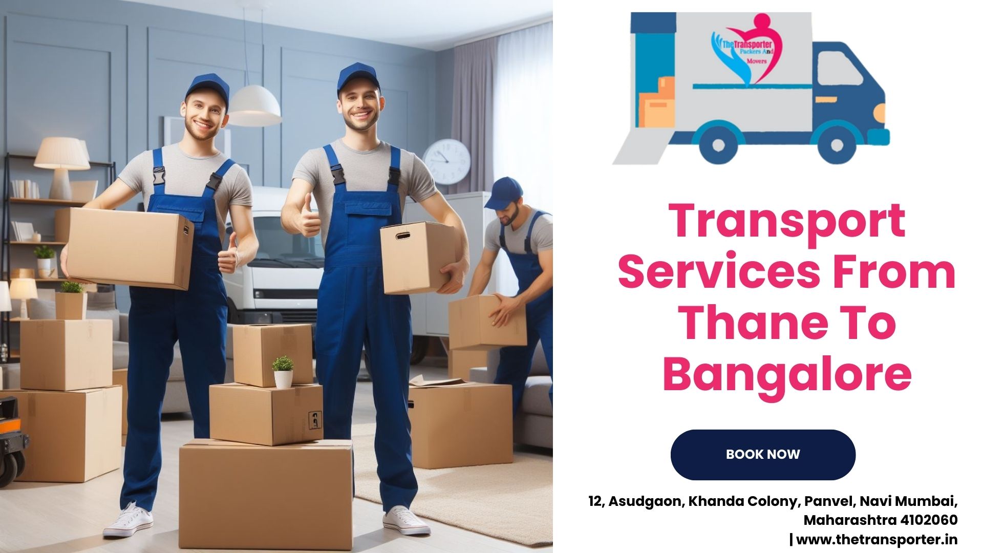 Luggage Transport from Thane to Bangalore TheTransporter Packers and