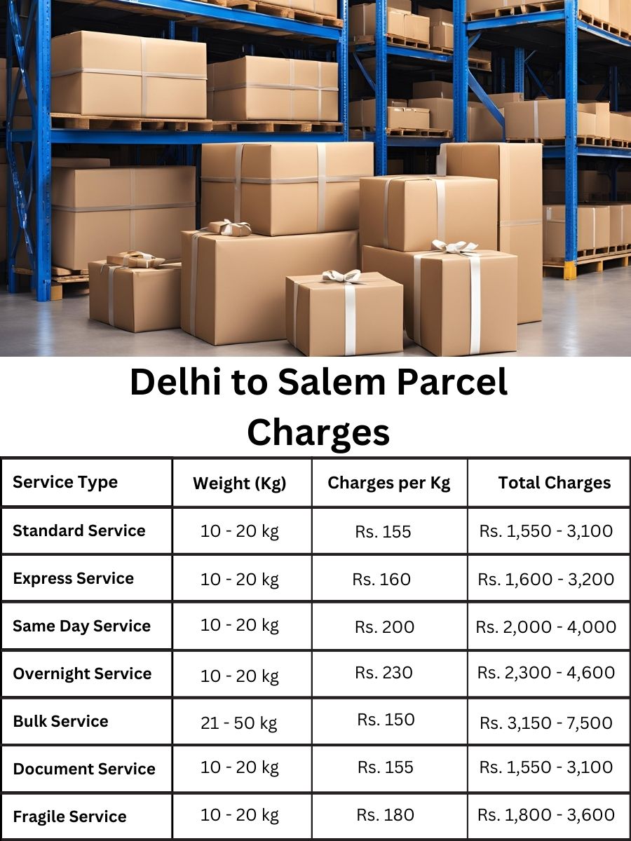 payment digest, charge log, cost forecast Delhi to Salem