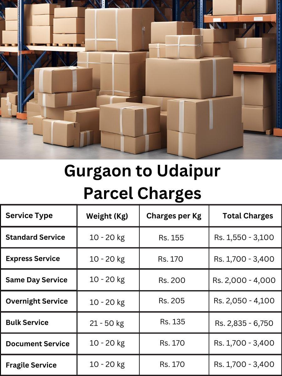 invoice log, charge summary, billing update Gurgaon to Udaipur