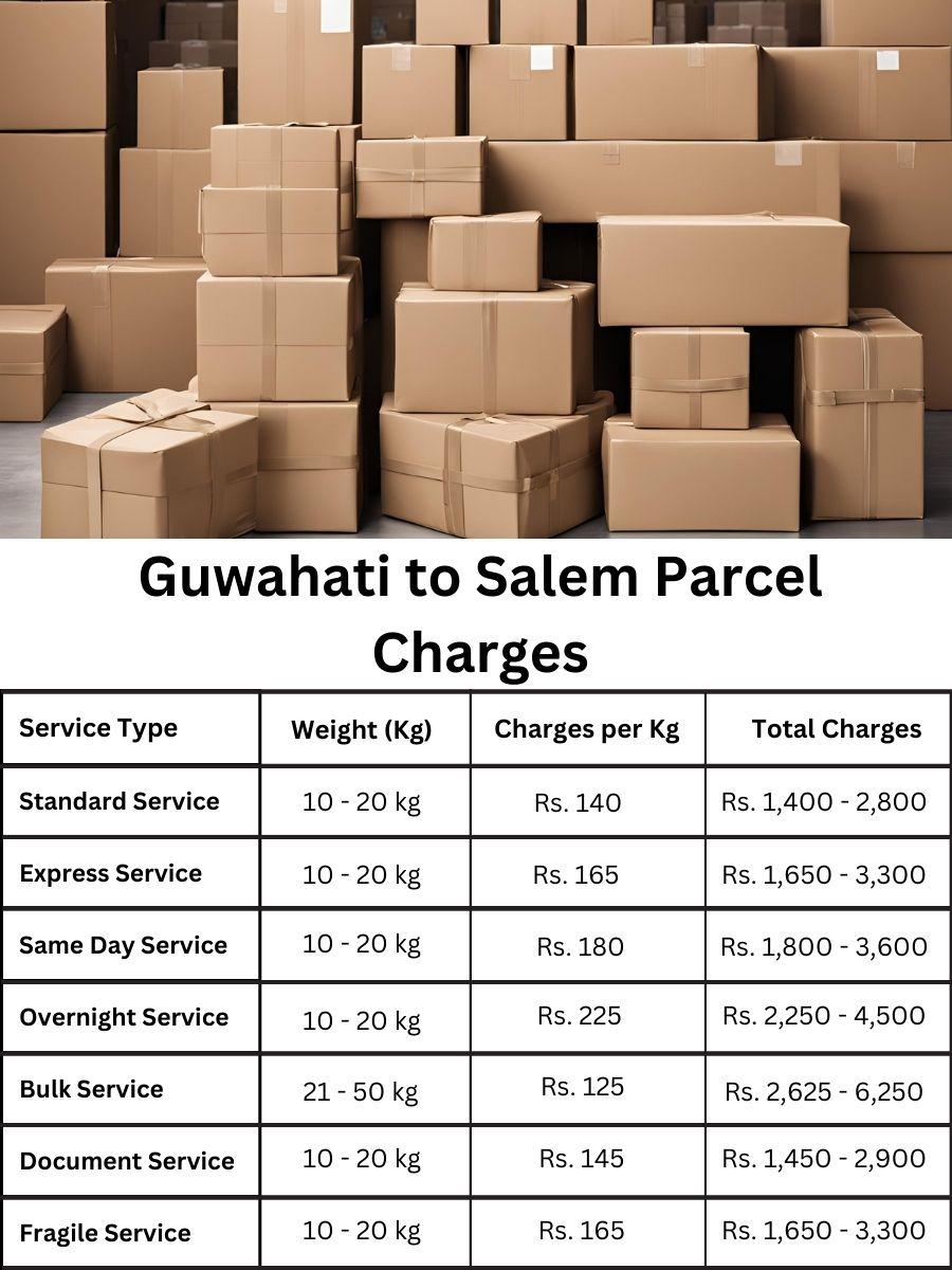 payment log, invoice digest, cost forecast Guwahati to Salem