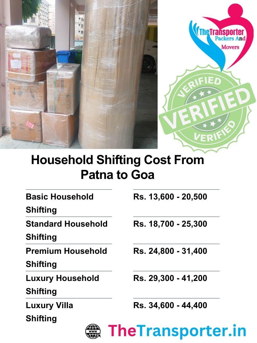 House shifting from Patna to Goa made easy