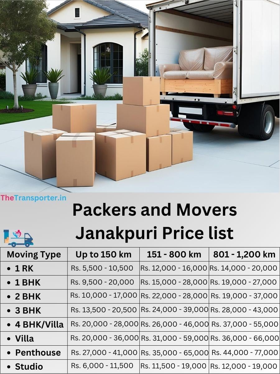 Affordable moving Janakpuri