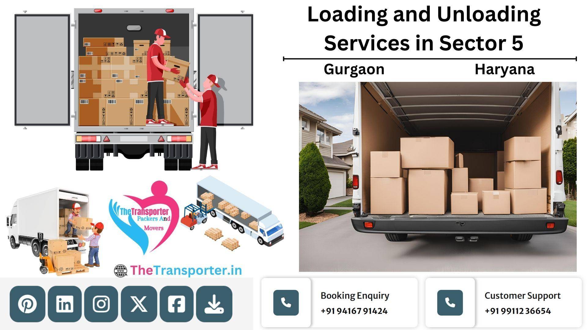 Unloading Branch Sector 5 Gurgaon Loading and Unloading Labour Booking and Support Services