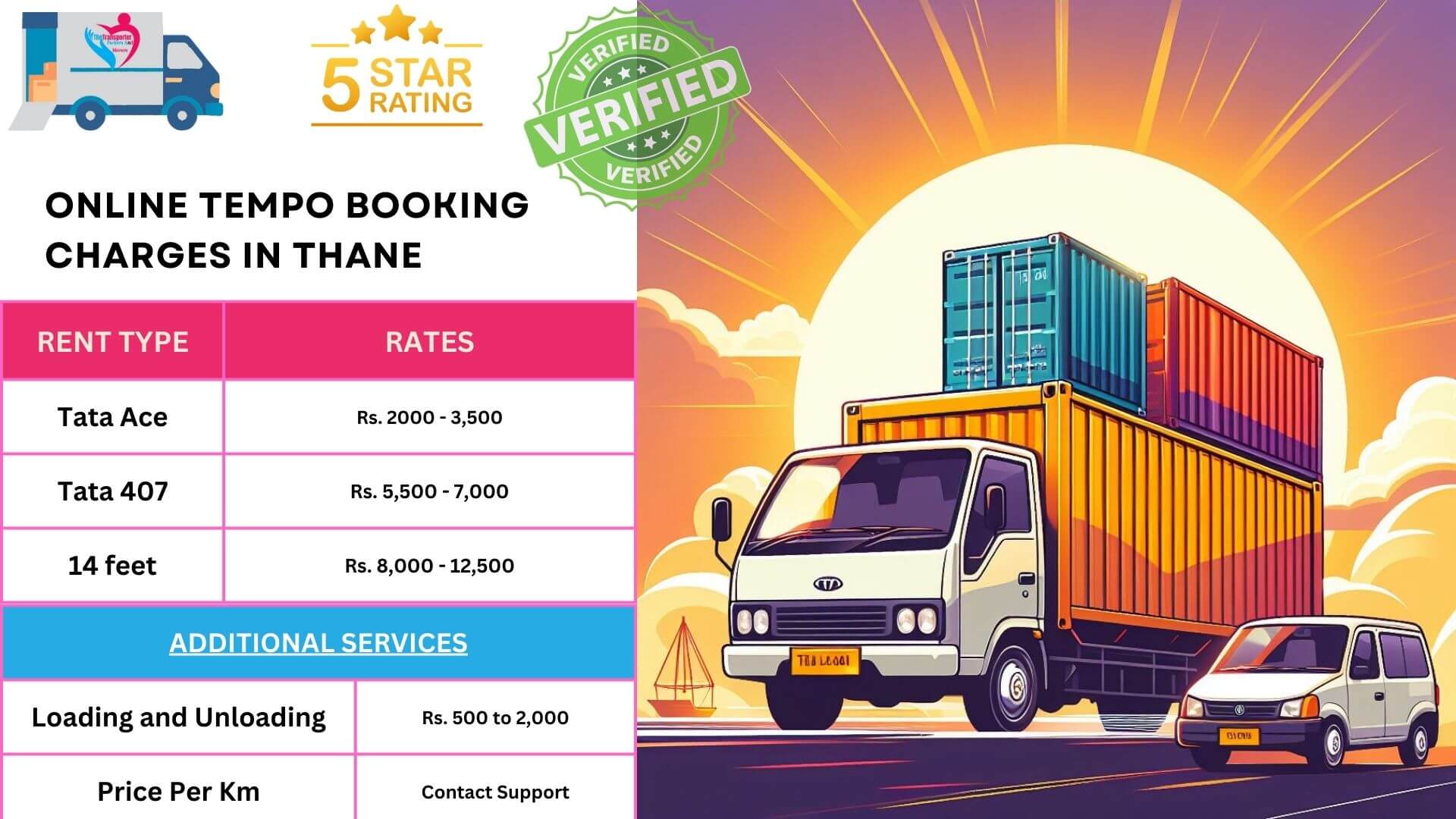 Reliable Tempo Services in Thane | TheTransporter Packers and Movers
