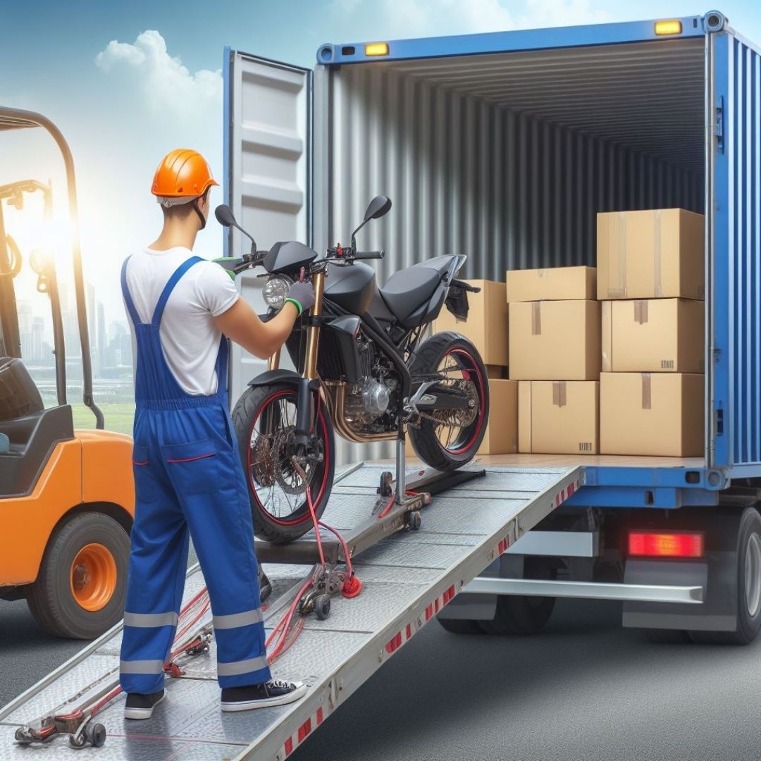 TheTransporter Packers and Movers graphic of bike shifting services in Jamnagar 