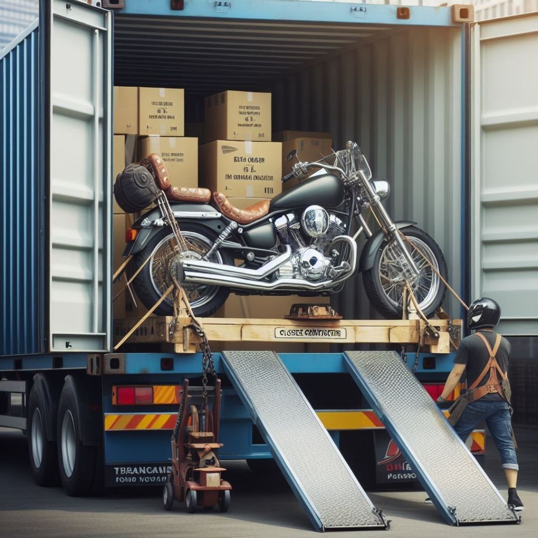TheTransporter Packers and Movers graphic of bike shifting services in Raipur 