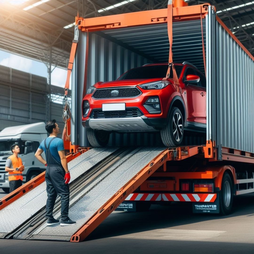 TheTransporter Packers and Movers graphic of Car shifting services in Durgapur 