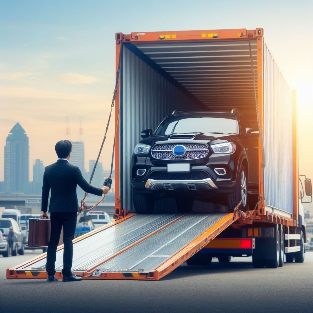 TheTransporter Packers and Movers graphic of Car shifting services in Lucknow 