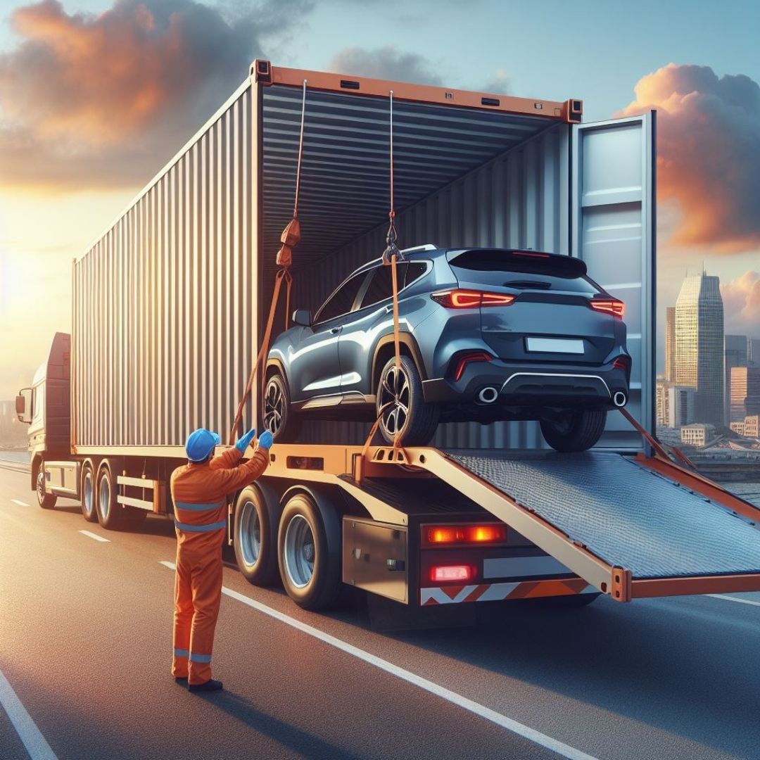 TheTransporter Packers and Movers graphic of Car shifting services in Vijayawada 