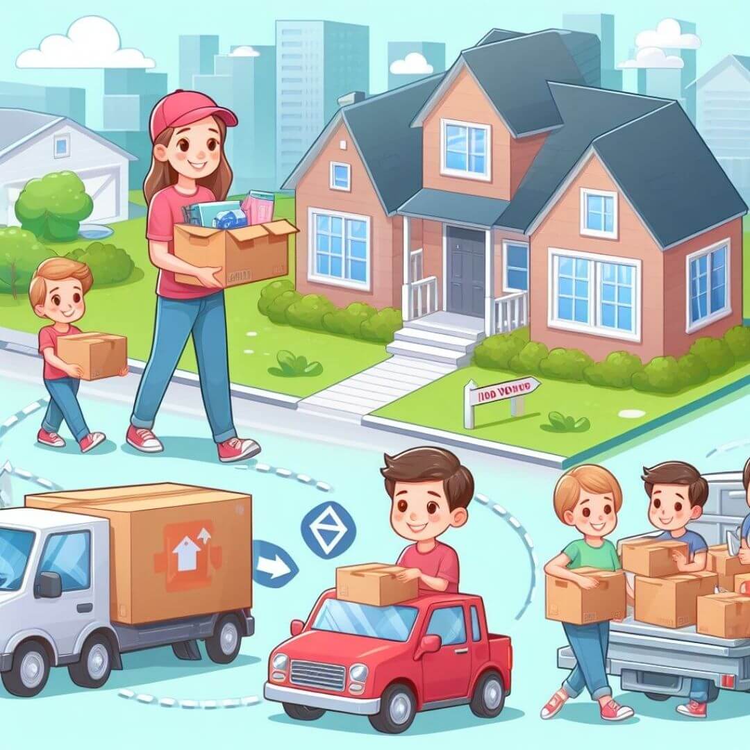 TheTransporter Packers and movers illustration of movers and Packers services in Faridabad 