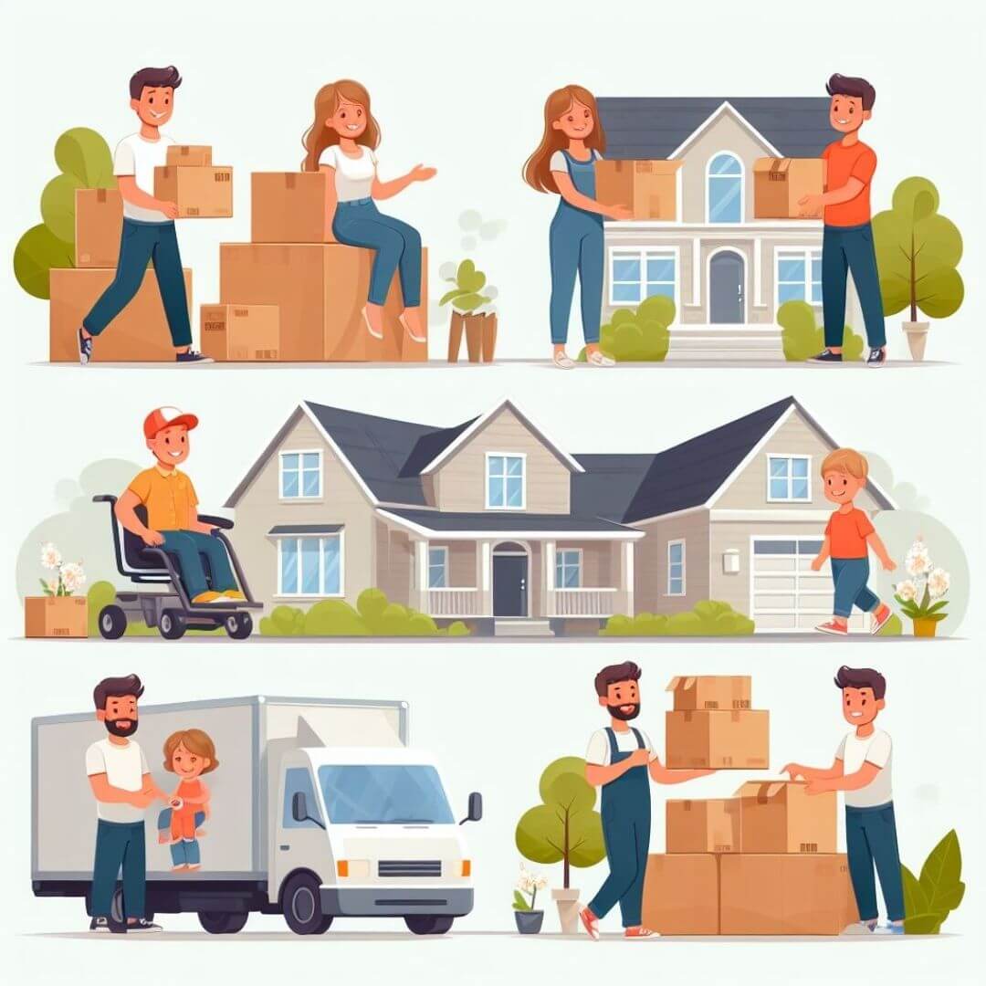 TheTransporter Packers and movers illustration of movers and Packers services in Jamshedpur 