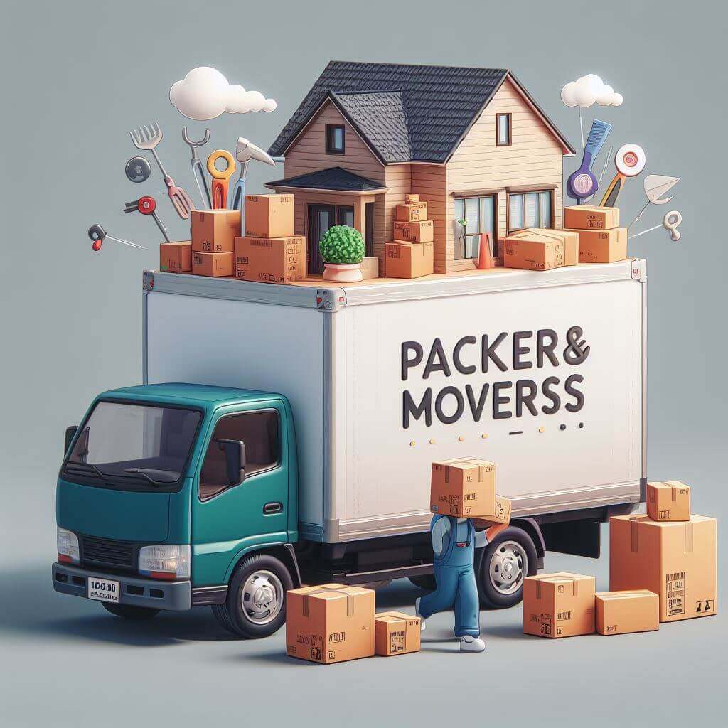 TheTransporter Packers and Movers illustration of Packers and Movers Services