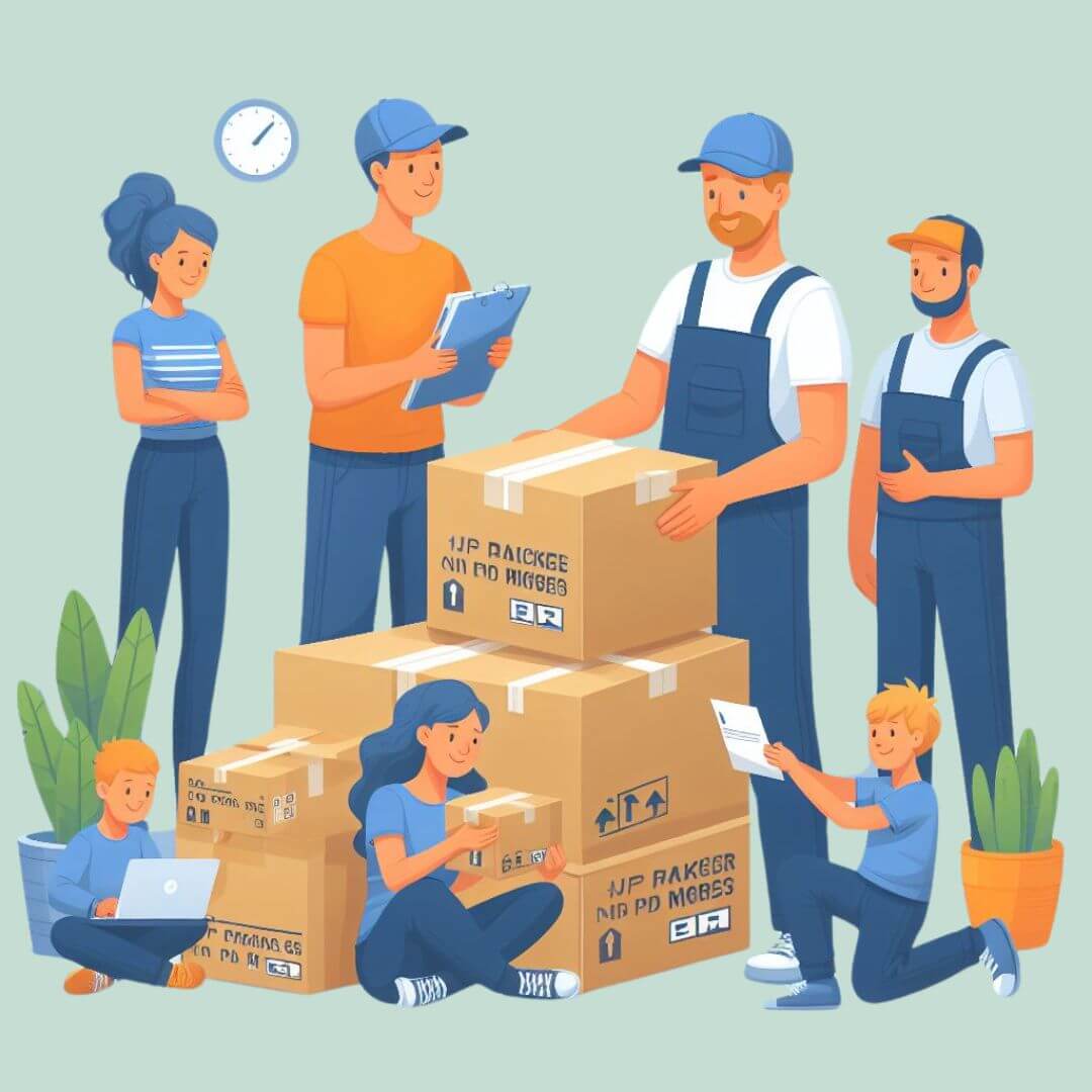 TheTransporter Packers and Movers illustration of Packers and Movers Services